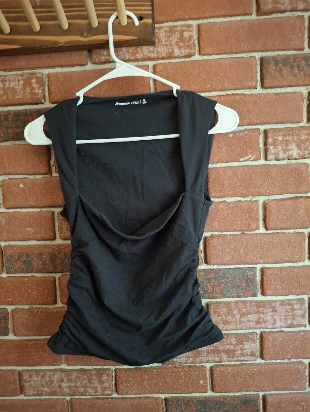 Abercrombie & Fitch Black Scoop Neck Top